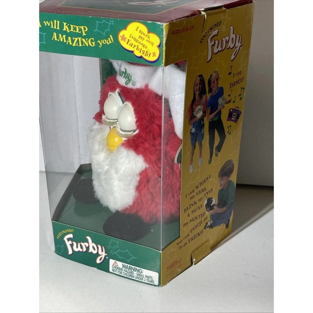 Vintage Tiger Electronics 1999 Furby Christmas Santa Red White Does NOT Work